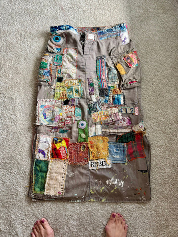 A forever slow stitching skirt...