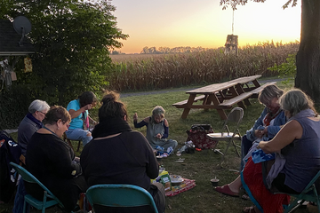 A Fresh Air Mending & Slow Stitching Circle, Tuesday, July 15th, 10:30a-1:30p